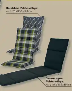 Lidl LIVARNO Niedriglehner- Polsterauflage Angebot