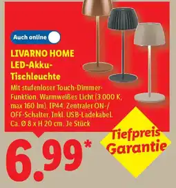 Lidl LIVARNO HOME LED-Akku- Tischleuchte Angebot