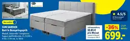 Lidl SUN GARDEN Bett in Boxspringoptik Angebot