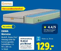 Lidl EMMA Matratze Angebot