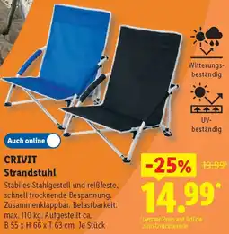 Lidl CRIVIT Strandstuhl Angebot