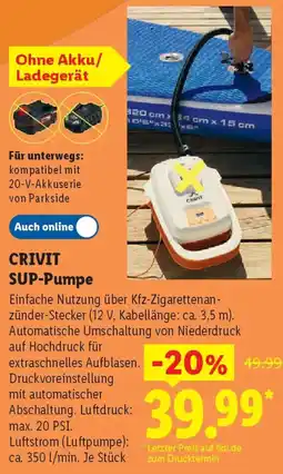 Lidl CRIVIT SUP-Pumpe Angebot