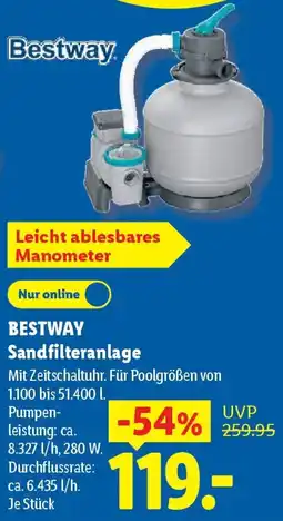 Lidl BESTWAY Sandfilteranlage Angebot