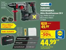 Lidl PARKSIDE PERFORMANCE Akku-Kombihammer 20 V Angebot