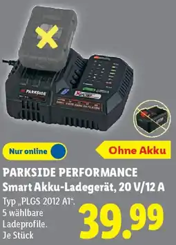 Lidl PARKSIDE PERFORMANCE Smart Akku-Ladegerät, 20 V/12 A Angebot