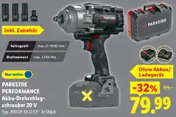 Lidl PARKSIDE PERFORMANCE Akku-Drehschlagschrauber 20 V Angebot
