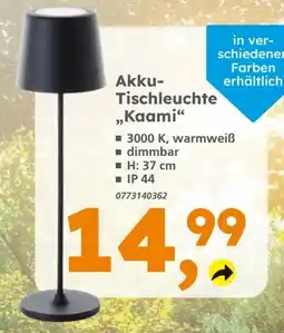 Globus Baumarkt LED-Akku-Tischleuchte Kaami Angebot