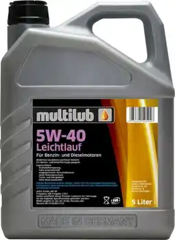 Globus Baumarkt Multilub Motoröl 5W40 Leichtlauf Angebot