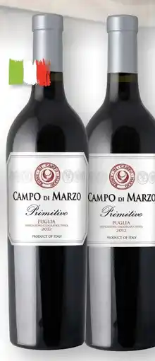 Scheck-in-Center Campo di Marzo Primitivo Angebot