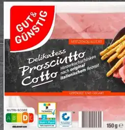 Scheck-in-Center Gut & Günstig Delikatess Prosciutto Cotto Angebot
