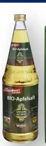 Scheck-in-Center Unsere Heimat Bio Apfelsaft Angebot