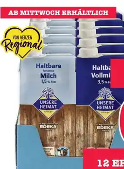 Scheck-in-Center Unsere Heimat Haltbare Fettarme Milch Angebot