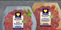 Scheck-in-Center Edeka Herzstücke Salami Angebot