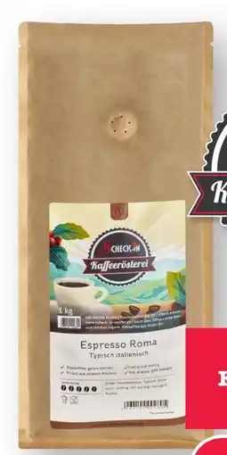 Scheck-in-Center Scheck-in Kaffeerösterei Espresso Roma Angebot
