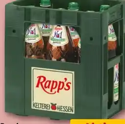 REWE Center Rapp's Kelterei NO.1 Speyerling Apfelwein Angebot