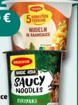 REWE Center Maggi 5 Minuten Terrine Nudeln in Rahmsauce Angebot