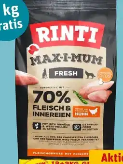 REWE Center Rinti Max-i-mum Hundeflockennahrung Angebot