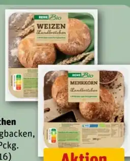REWE Center Rewe Bio Weizen Landbrötchen Angebot