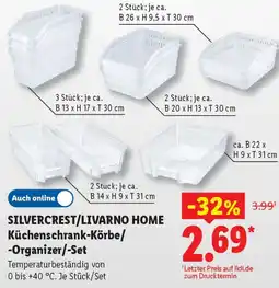 Lidl SILVERCREST/LIVARNO HOME Küchenschrank-Körbe/ Organizer/-Set Angebot