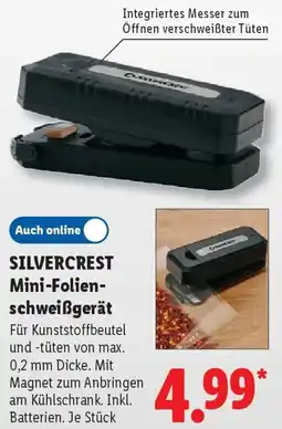 Lidl SILVERCREST Mini-Folienschweißgerät Angebot