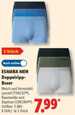 Lidl ESMARA MEN Doppelripp Boxer Angebot