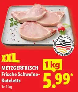 Lidl METZGERFRISCH Frische Schweine Koteletts Angebot