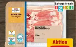 REWE Center Rewe Regional Schweine-Minutenbauch Angebot