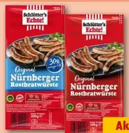 REWE Center Schlütters Nürnberger Rostbratwürste Angebot