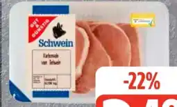 Edeka Frischemarkt Gut & Günstig Kotelett vom Schwein Angebot