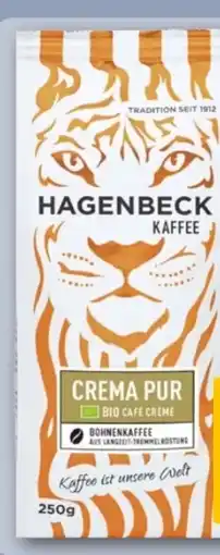 REWE Center Hagenbeck Kaffee Bio Crema Pur Bohnen Angebot