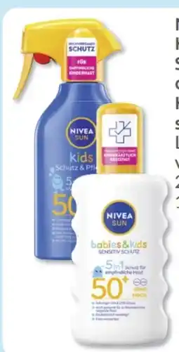 Budni Nivea Sun Kids Schutz & Pflege Sonnenspray LSF 50+ Angebot