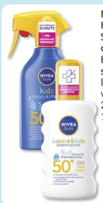 Budni Nivea Sun Kids Schutz & Pflege Sonnenspray LSF 50+ Angebot