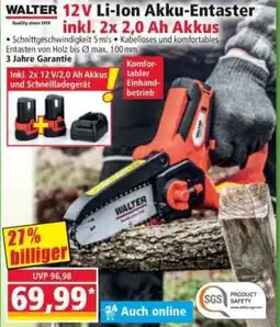 Norma WALTER 12V Li-Ion Akku-Entaster Quality since 1919 inkl. 2x 2,0 Ah Akkus Angebot