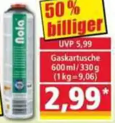 Norma nola Gaskartusche Angebot