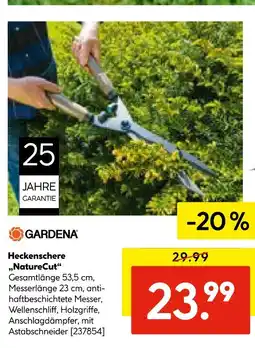 Hellweg Gardena heckenschere naturecut Angebot