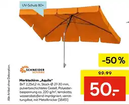Hellweg Schneider schirme marktschirm aquila Angebot