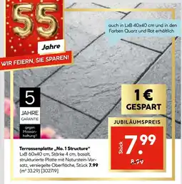 Hellweg Terrassenplatte 'no. 1 structure' Angebot