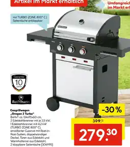 Hellweg Rothmann gasgrillwagen oregon 3 turbo Angebot