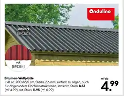 Hellweg Onduline bitumen-wellplatte schwarz Angebot