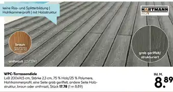 Hartmann holz wpc-terrassendiele
