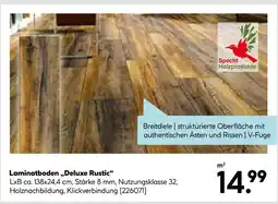 Hellweg Specht holzprodukte laminatboden deluxe rustic Angebot