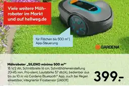 Hellweg Gardena mähroboter „sileno minimo 500 m2“ Angebot