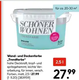 Hellweg Schöner wohnen trendfarbe Angebot