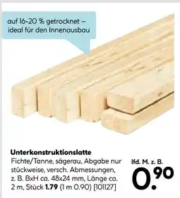 Hellweg Unterkonstruktionslatte Angebot