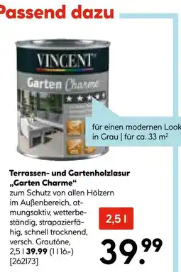Hellweg Vincent terrassen- und gartenholzlasure „garten charme“ Angebot
