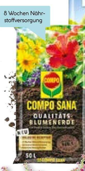 Compo sana qualitts-blumenerde Angebot bei Hellweg