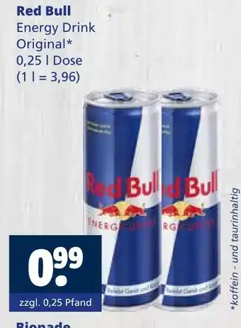Getränkewelt Red bull energy drink original Angebot