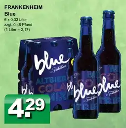 Getränkeparadies Gefromm Frankenheim blue Angebot