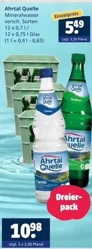 Getränkewelt Ahrtal quelle mineralwasser classic Angebot