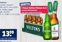Getränkewelt Veltins helles lager 20 x 0,5 l Angebot